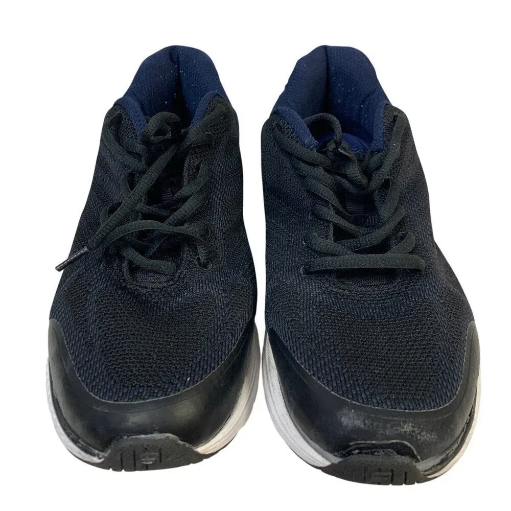 FILA Mens Size 10.5 Navy Black Sneakers Lace Up Round Toe Athletic Shoes